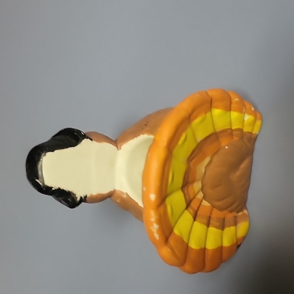 Hand painted turkey candle sticks and white candles - Picture 8 of 10